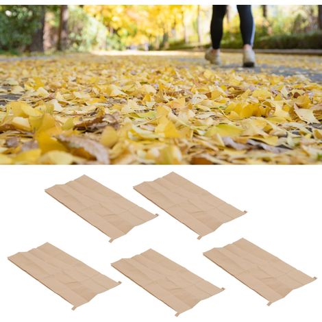Sac Pliable Kraft Composites 5 Pièces Imperméable 100x50cm pour Stockage de Déchets Verts Jardins (1/5)
