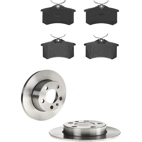 KIT FRENI POSTERIORI compatibile con SEAT TOLEDO IV (KG3) - DISCHI + PASTIGLIE OEM: P 85 020 / 16883 /SOSTITUZIONE DIRETTA/BASSA POLVERE/SILENZIOSO