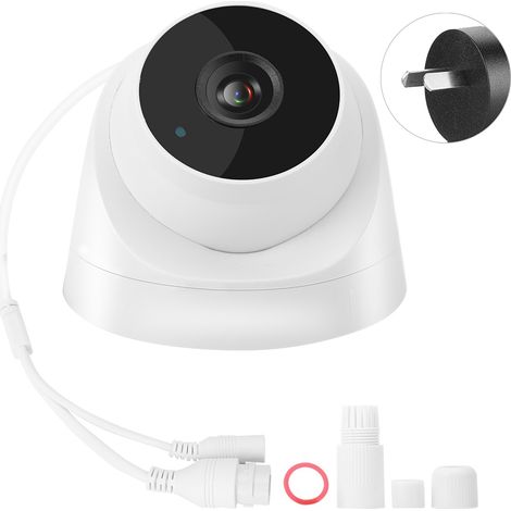 Caméra de surveillance dôme infrarouge HD 2592x1944P, vision nocturne LED, système de sécurité avec prise AU 100-240V (1/5)
