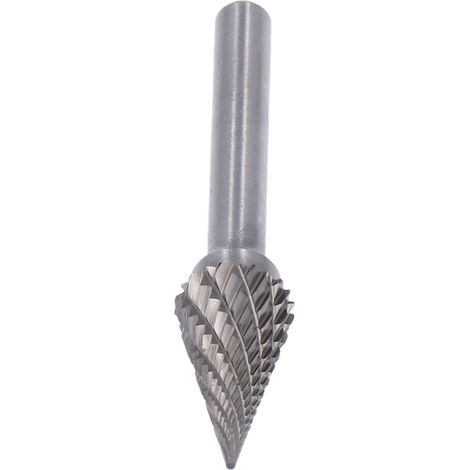 Lime rotative 2, foret conique à pointe de coupe pour meuleuse, queue de 6 mm, YG8, carbure MX1225 (1/5)