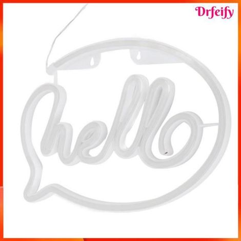 Néon - - Hello - LED 200LM - USB / 3xAA - Posable intérieur (1/5)