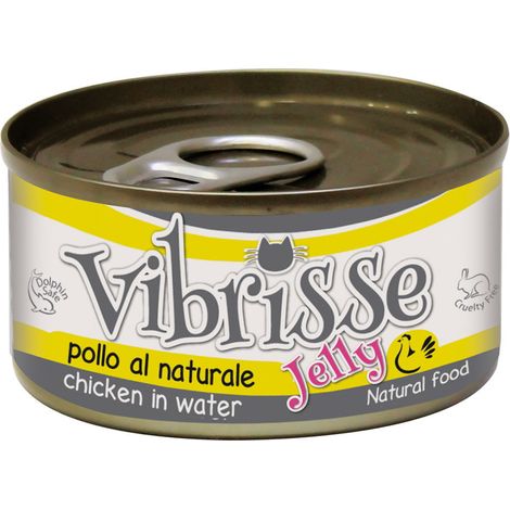 24 lattine 70 g cad.: Vibrisse Cat Jelly pollo al naturale 24 lattine da 70 g cad.