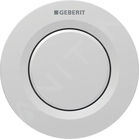 Geberit Systèmes de chasse d’eau - Commande à distance de chasse d'eau type 01, pour réservoir de chasse encastré 8 cm, chrome (1/2)