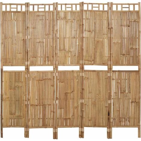 Biombo divisor de 5 paneles 200x180 cm vidaXL (1/5)