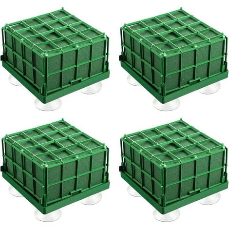 Set mit 4 Schaumstoffblumenhaltern mit Saugnäpfen, für frische oder künstliche Blumen, Tischdekorationen und Hochzeitsdekorationen