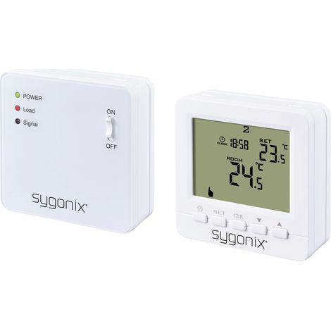 Sygonix SY-5470190 Funk-Raumthermostat Aufputz Wochenprogramm 1 St.