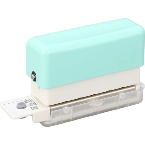 Tragbarer Mini-Kreislocher mit 6 Löchern für Loseblattpapier in den Formaten A5, B5 und A4, geeignet für Berichte, Akten und Scrapbooking. (1/5)