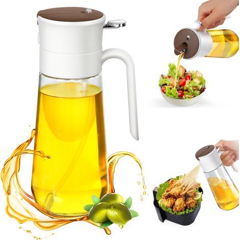550-ml-Sprühflasche für Speiseöl, 2-in-1-Glassprühflasche und -Spender (1/5)