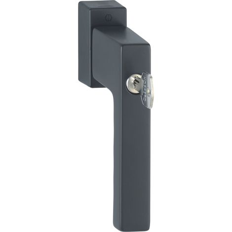 HOPPE Fenstergriff TOULON Sperrzylinder Secustik, VK 32-42 mm, schwarz matt (1/5)
