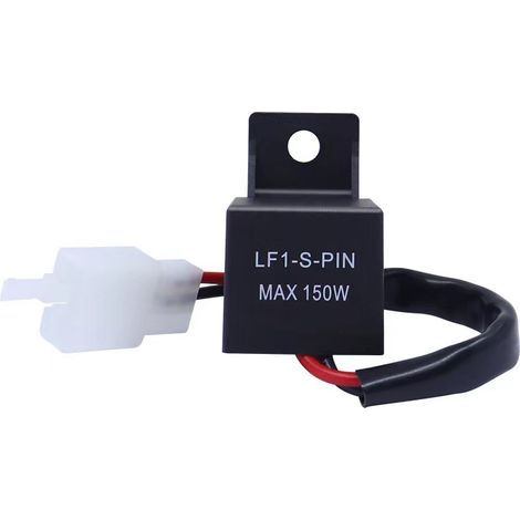 Relais clignotant à 2 broches avec étanchéité des fils pour feux LED 12V de moto. (1/5)