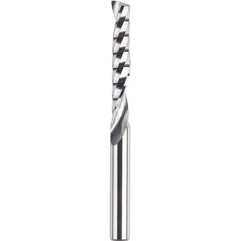 Lntyq Forêts carbure en spirale - Coupe à double sens - Dimensions : 3,175 x 22 mm - Pour fraises à bois à compression CNC - Lot de 2 pièces (1/5)