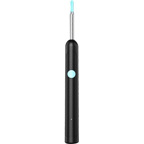 Nettoyeur de cérumen visuel de 2e génération, caméra sécurisée, endoscope pour l'extraction du cérumen, outils de nettoyage et de soin des oreilles, noir (1/5)