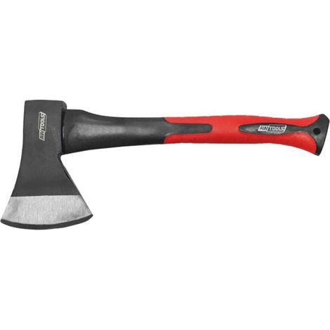 Hacha de carpintero Awtools 0,6kg XT040, mango ergonómico de madera, hoja de alta calidad para carpintería, herramienta resistente y de corte preciso para trabajo profesional (1/3)