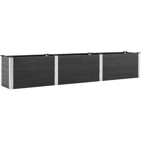 Maison Exclusive - Garten-Hochbeet 300x50x54 cm WPC Grau
