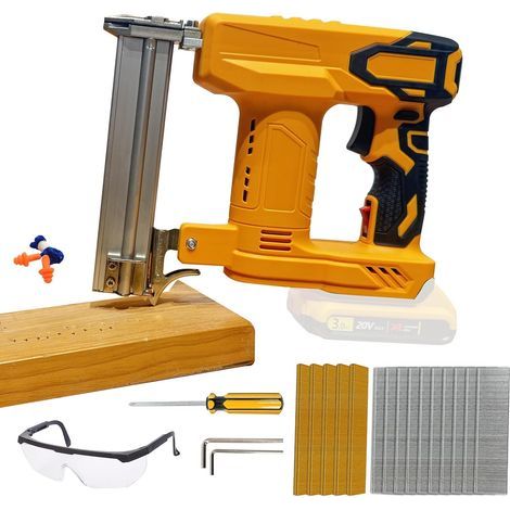 Clou sans fil 18GA pour batterie Dewalt 20 V max, pistolet à clous électrique Brad, agrafeuse à couronne étroite avec 1000 pièces et 500 agrafes (1/5)