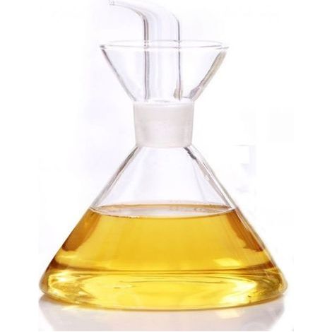 Distributeur d'huile d'olive en verre avec buse de bouteille goutte à goutte - Bouteilles distributrices d'huile pour la cuisine - Distributeur d'huile d'olive en verre (1/5)