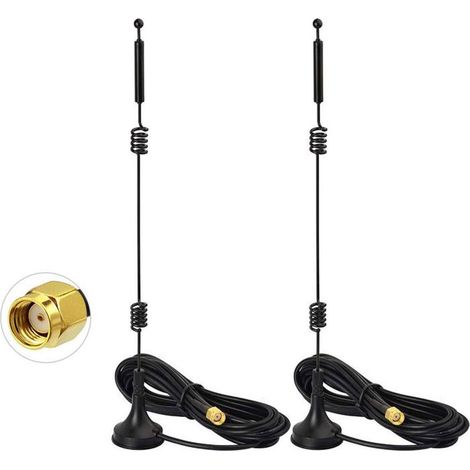Omnidirectional 9Dbi Mimo Rp-Sma Dual-Band 2.4Ghz 5.8Ghz Wifi Antenna,Ipex Ipx U.Fl To Rp-Sma Cable For Amplifier Router Wifi