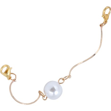 Chaîne en alliage pour masque de protection, pendentif en fausse perle, accessoire élégant pour masque de protection. (1/5)