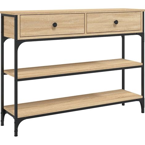 Maison Exclusive - Tavolo Consolle Rovere Sonoma 100x25x75 cm in Legno Multistrato