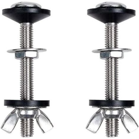 2 pcs Toilette Split réservoir d'eau vis de Fixation Accessoires Assis réservoir d'eau Fixation Connexion vis Toilette réservoir d'eau Accessoires d'installation (1/4)