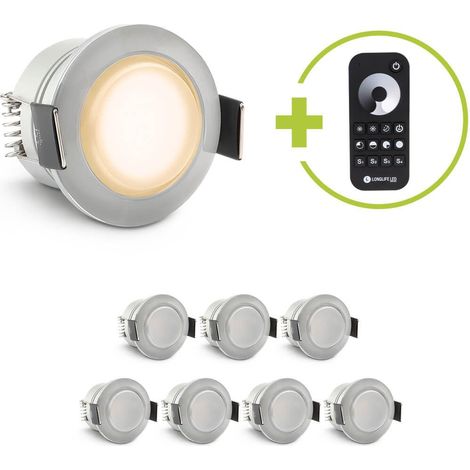 Einbaustrahler Mini Genova 3W 2700K IP65 - Farbe: acryl - Anzahl: 8x