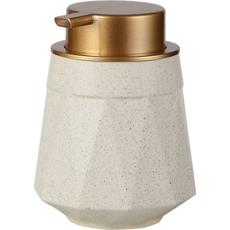 Distributeur De Savon Liquide - Porcelaine Mate 400 Ml - Salle De Bain Cuisine Toilettes Bureau - 1 Pièce (1/5)