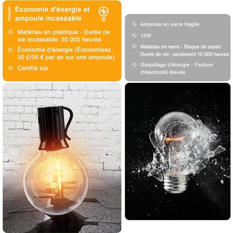 Luci da esterno 30M - G40 110FT 50+4 LED Luci da giardino a catena Lampadine Luci da esterno collegabili IP54 Luci da esterno impermeabili per patio Pergola Balcone
