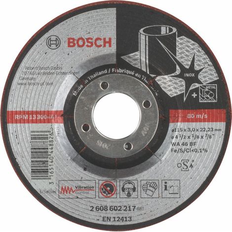 Disco da sbavo Bosch Expert for Inox Ø115 x 3,0 mm 2608602217 (1/4)