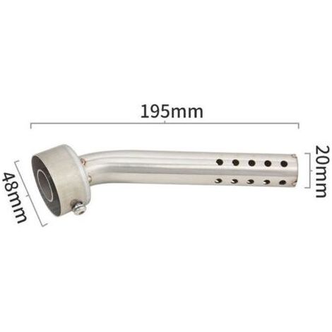 Le déflecteur d'insertion de silencieux d'échappement coudé de 48mm de moto de peut plier le silencieux de tueur de DB (1/4)