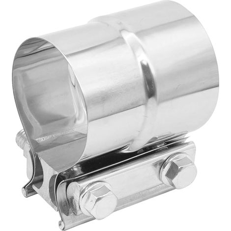 Collier de Raccordement d'Échappement - Collier de Serrage en Acier Inoxydable Universel Élargi pour Pot d'Échappement Convertisseur Catalytique Réducteur de Tubulure Turbo (57MM à 60MM) (1/5)