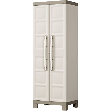 Keter – Armoire d'atelier en résine 65x45x182 cm – 2 étagères réglables – Sécurisable par cadenas – Rangement utilitaire pour outils (1/10)