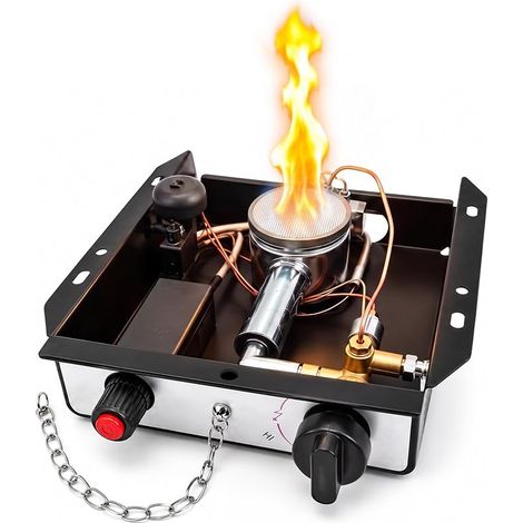 Kit de chauffage à gaz à 7 trous, 13 kW, tube en verre propane, pièces de (1/5)