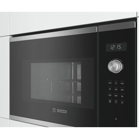 Bosch BEL554MS0 - Horno Microondas Integrable 25 Litros Con Grill Negro