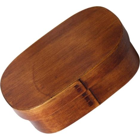 Boîte à bento en bois Zerodeko, style japonais, compartimentée et (1/5)