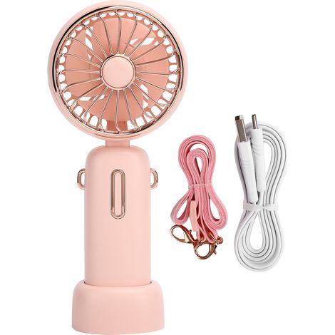 Ventilateur de bureau rechargeable USB 3 vitesses - Silencieux pour maison et bureau (1/5)