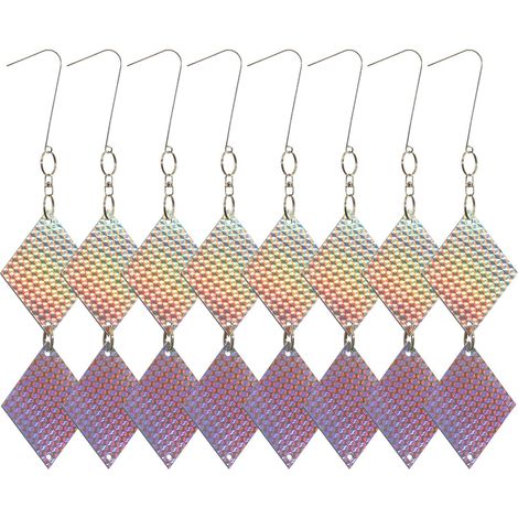 Réfléchissant Effaroucheur Oiseaux Exterieur,Anti Pigeon Balcon,Repulsif Pigeon,16pcs par Paquet Diamant,sans Clochettes (1/5)