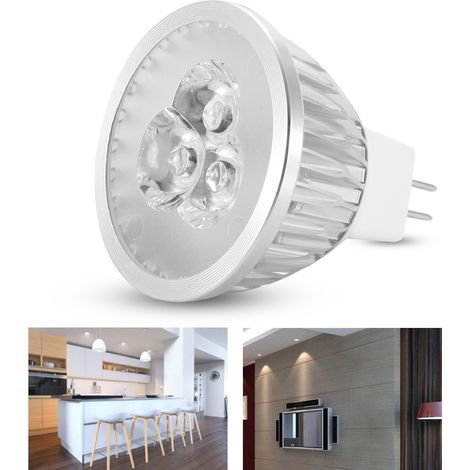 12V MR16 3W Ampoule LED Aluminium Lampe Décorative Chaude pour Maison Restaurant Hôtel Bar (1/5)
