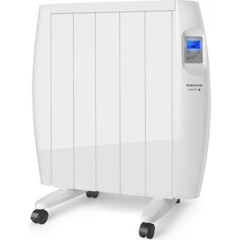 Convecteur électrique 900W – 5 éléments – 3 fonctions : confort, éco, antigel – Programmation quotidienne et hebdomadaire – IP24 pour salle de bain – Taurus - Alpatec (1/10)