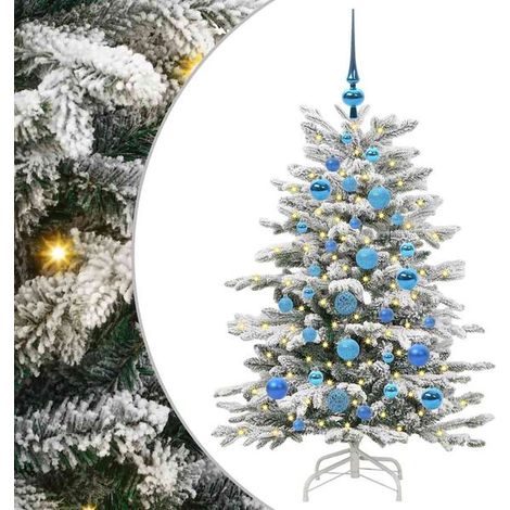 Sapin de Noël artificiel, à branches mobiles, blanc, 120 cm (1/5)
