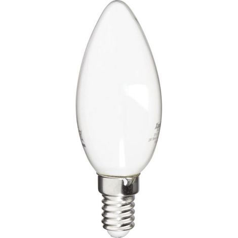 LED-Flammenampulle mit Mattglas, Fassung E14, 7 W (entspricht 75 W), 1055 lm, neutrales Weißlicht – ideal für eine gemütliche Atmosphäre und Wohnraumdekoration