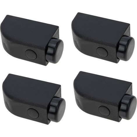 Verrous de Sécurité Limiteur Flexible et Pratique en Plastique Noir Lot de 4 pour Fenêtres et Portes Coulissantes Sécurité des Garçon et Filles à Domicile