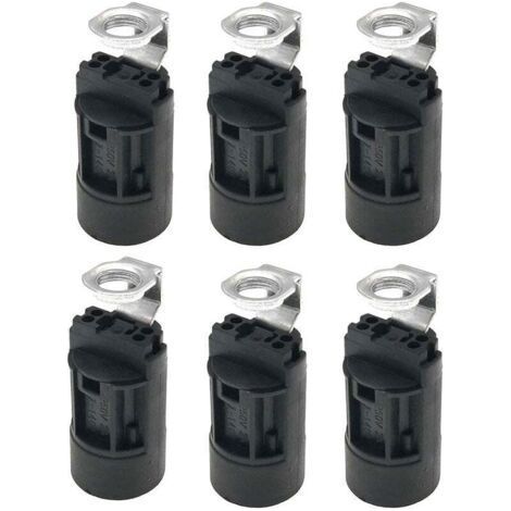 6pcs E14 Candle Bulb Holder Plastic Lamp Base Lamp Socket Holder for Lamp Making Chandelier Restoration Lamp Finishing Project (1/4)