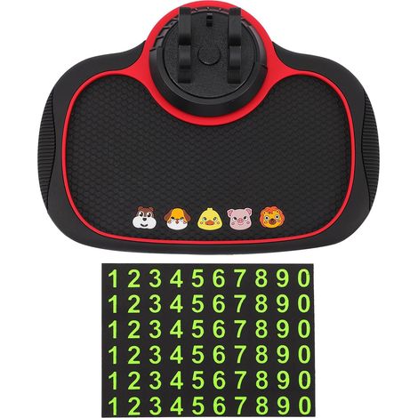 Support de Téléphone et Affichage du Numéro de Téléphone en PVC Antidérapant pour Voiture Coussinet Adhésif Tapis de Tableau de Bord Lavable pour Conduite (1/5)