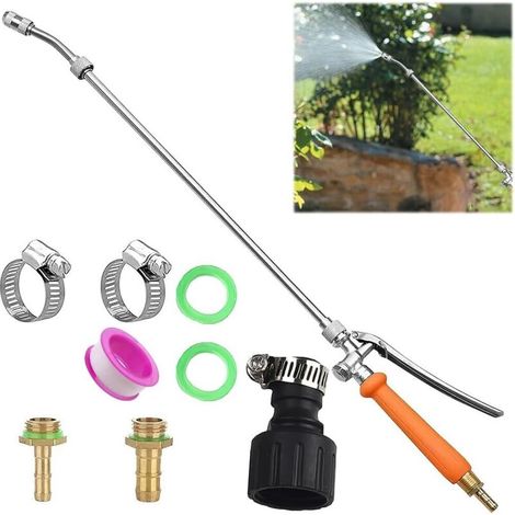 [NIEMALS VERWENDET] Sprühlanze, 72 cm Gartensprühlanze, Universal-Sprühlanze, universeller Messing-Ersatz für 3/8"- und 1/4"-Schläuche, für Gärten, Obstplantagen, Autowäsche