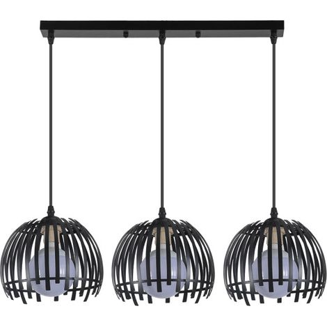 Multipresa Latina Nera 3xe27 Regx74x20cm