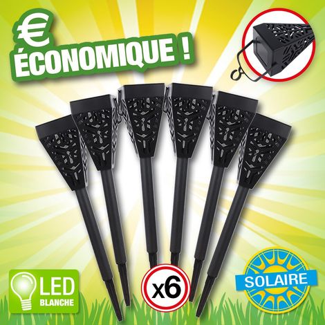 Lot de 6 bornes solaires décoratives (1/4)
