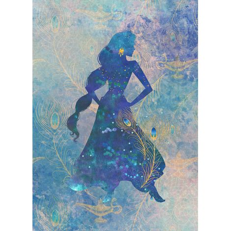Papier peint panoramique enfant Jasmin Silhouette (1/4)