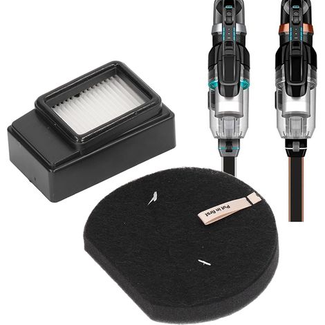 Juego de filtros para aspiradora con almohadillas de algodón – Compatible con el modelo Bissell ICON Pet 2792, material ABS lavable, paquete de 2 filtros + 2 almohadillas de algodón (1/5)