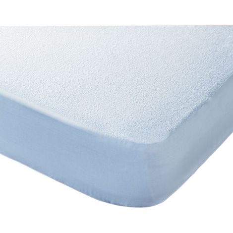 Home Heavenly® - Protector de colchón Nube, impermeable 100% algodón de rizo, funda ajustable, máxima transpirabilidad, antiacar  Medidas: 90x180/190/200 (1/4)