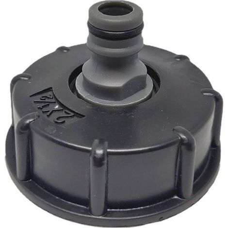 Raccord à filetage grossier S606, accessoires pour conteneurs IBC, raccord pour tuyau d'arrosage, raccord à bague plate 4/5 pouce 1 (1/3)
